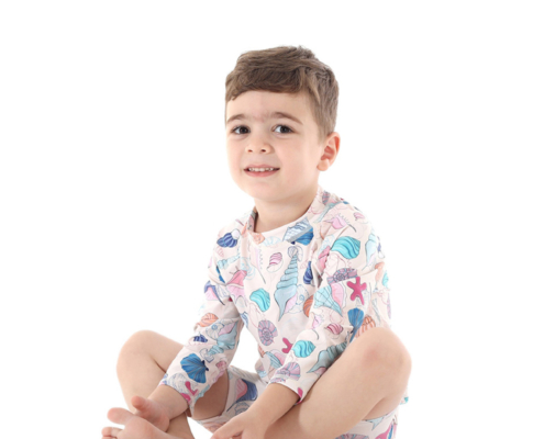 Karler Swimwear Boy One Piece Swimsuit C-1878 sit