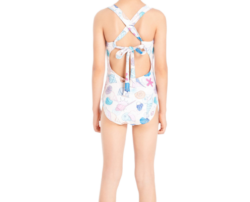 Karler Swimwear Girl One Piece Swimsuit C-1776 back Karler Swimwear Girl One Piece Swimsuit C-1776 back