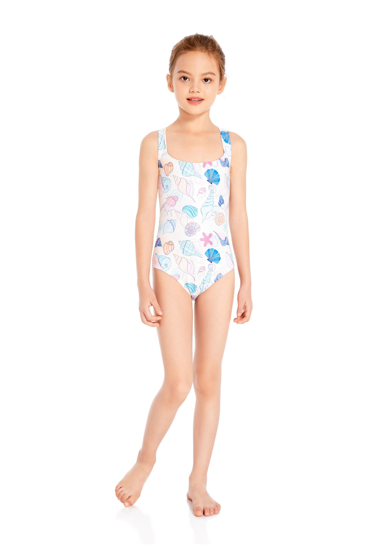 Karler Swimwear Girl One Piece Swimsuit C-1776 front