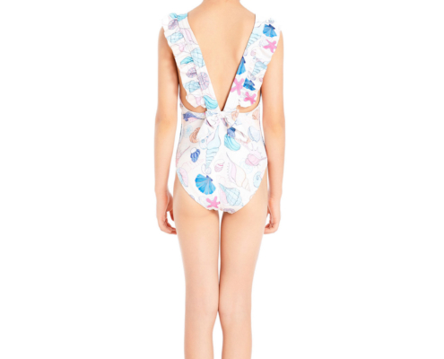 Karler Swimwear Girls One Piece Swimsuit C-1315 back Karler Swimwear Girls One Piece Swimsuit C-1315 back