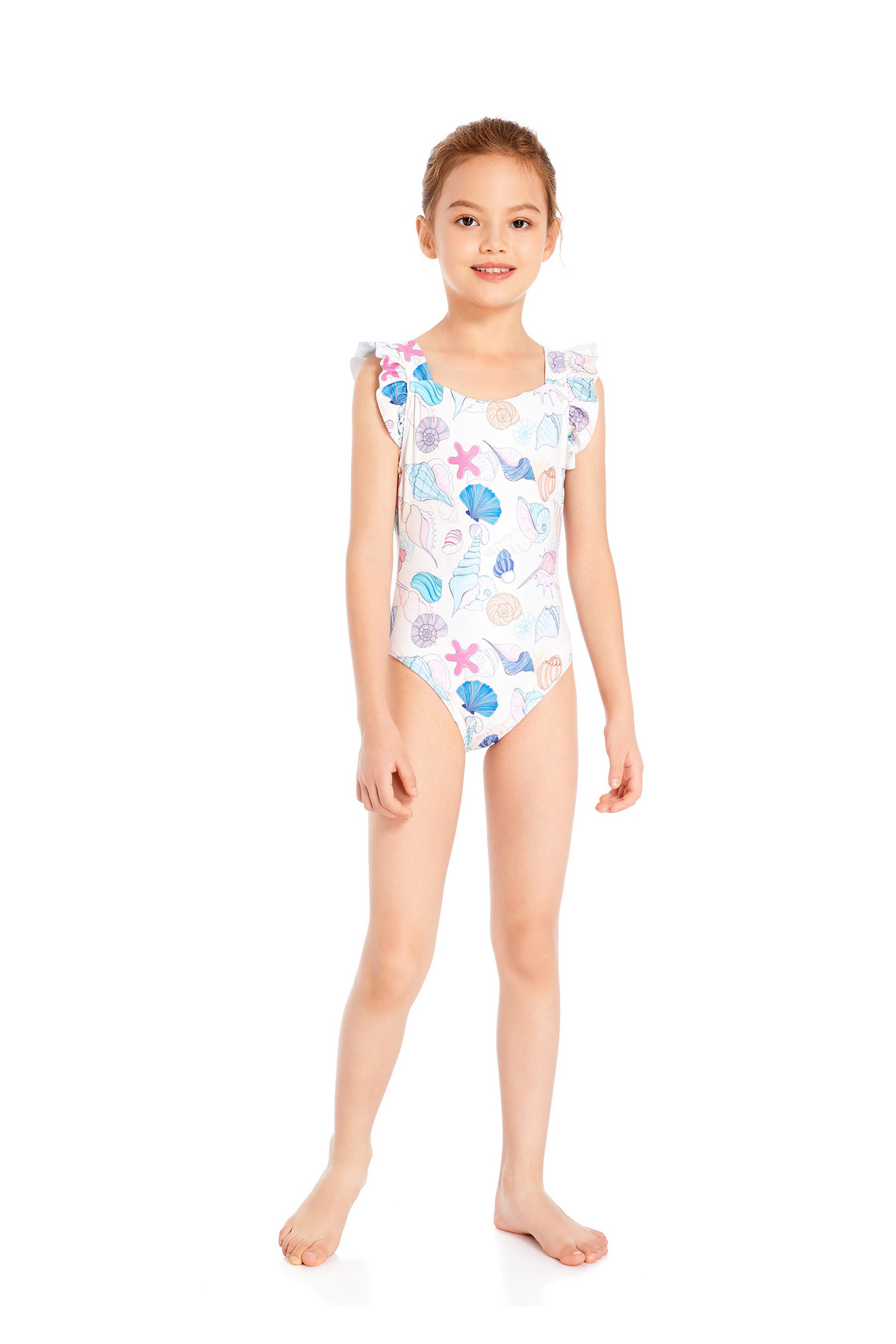 Karler Swimwear Girls One Piece Swimsuit C-1315 front