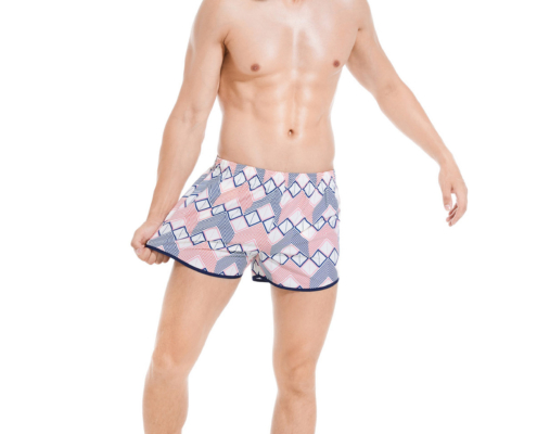 Karler Swimwear Men Beach Shorts S-1442 left pose Karler Swimwear Men Beach Shorts S-1442 left pose