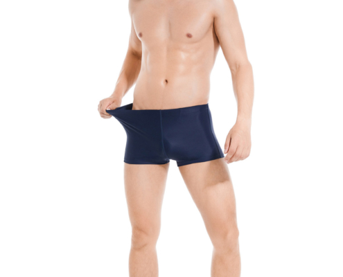 Karler Swimwear Men Swim Trunk K-1707 left pose Karler Swimwear Men Swim Trunk K-1707 left pose