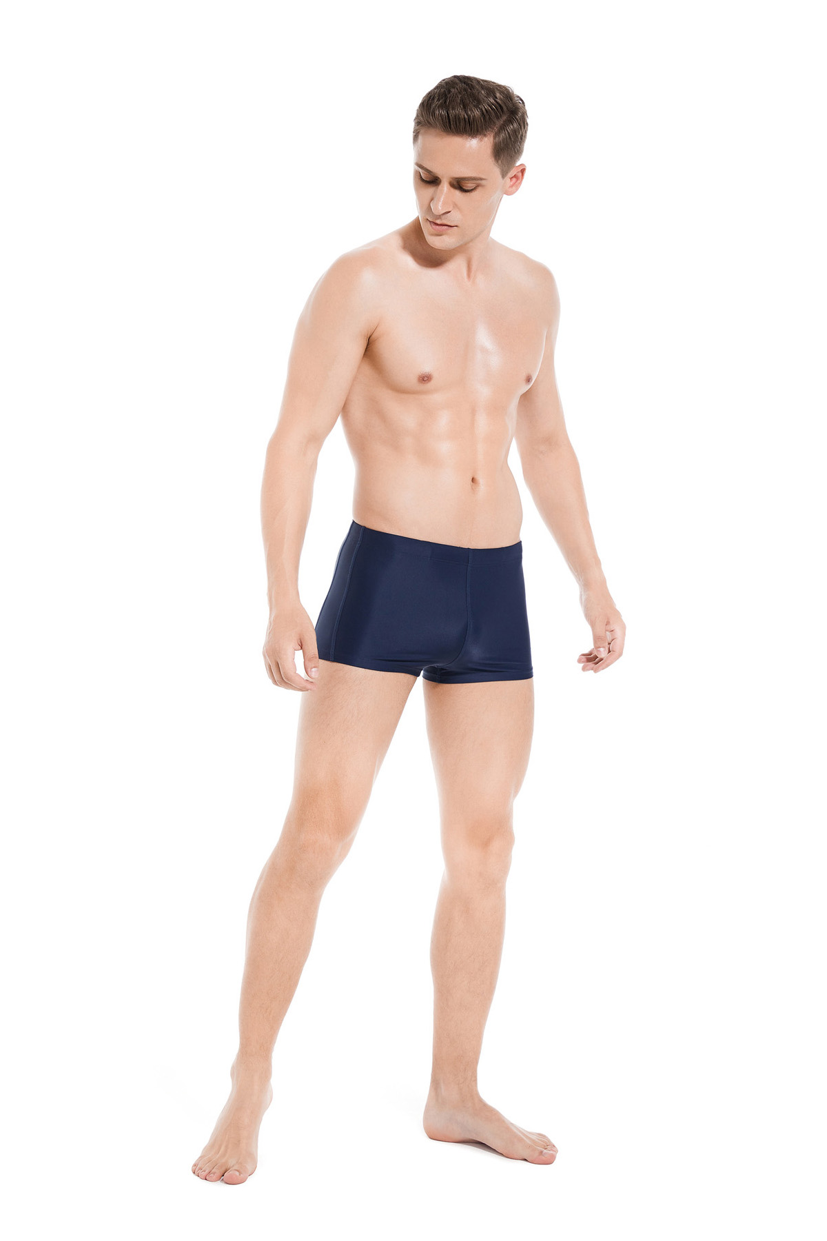 Karler Swimwear Men Swim Trunk K-1707 right pose Karler Swimwear Men Swim Trunk K-1707 right pose