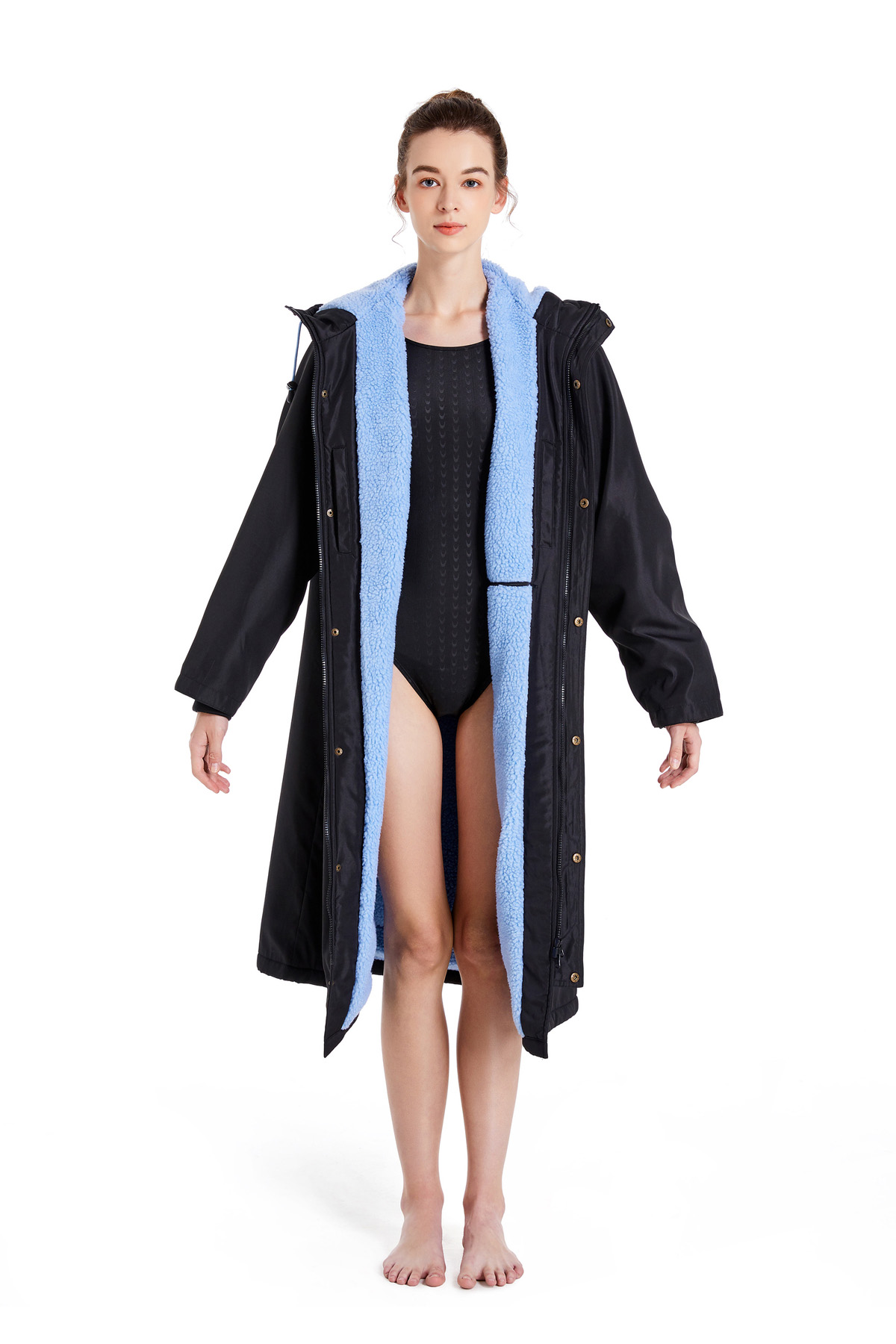 Karler Swimwear Men changing Robe D-1264 front 2