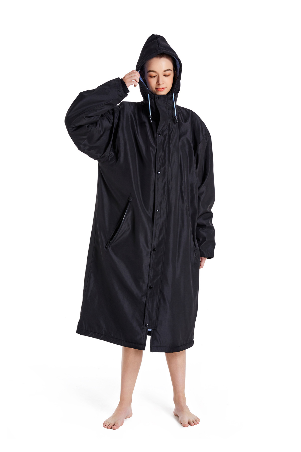 Karler Swimwear Men changing Robe D-1264 front Karler Swimwear Men changing Robe D-1264 front